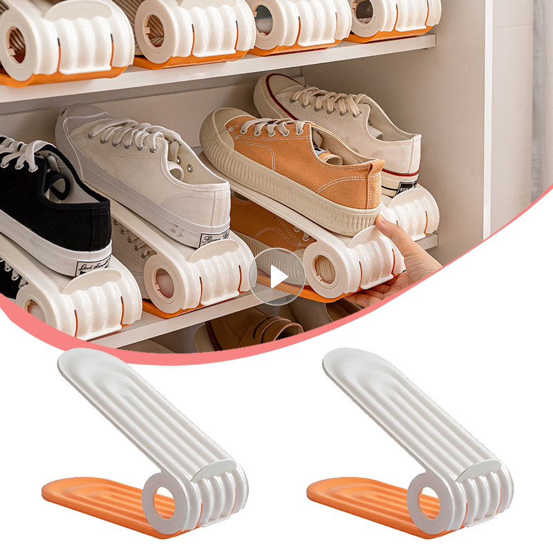 Adjustable Shoe Slots Organizer Rack