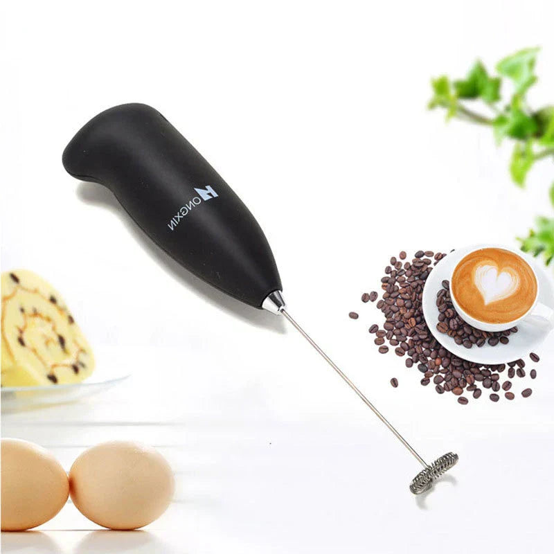 Portable Mini Electric Foamer Coffee Maker Egg Beater for Cappuccino Stirrer