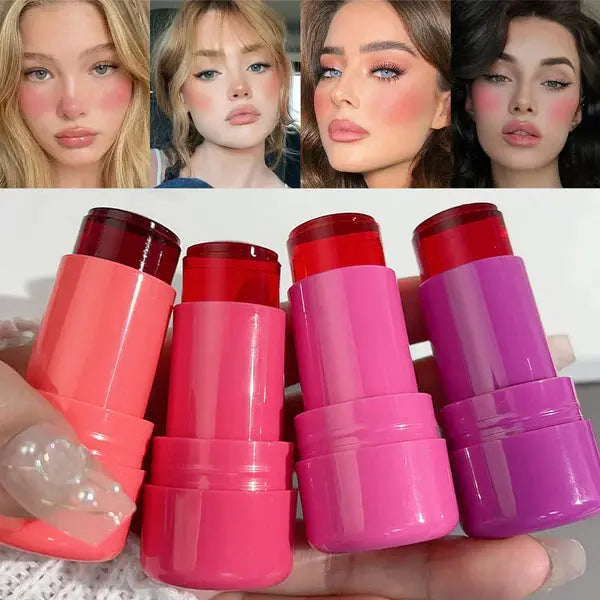 Water Jelly Lip Tint + Cheek Blush Stain (Pack of 4) PRO GADGETS