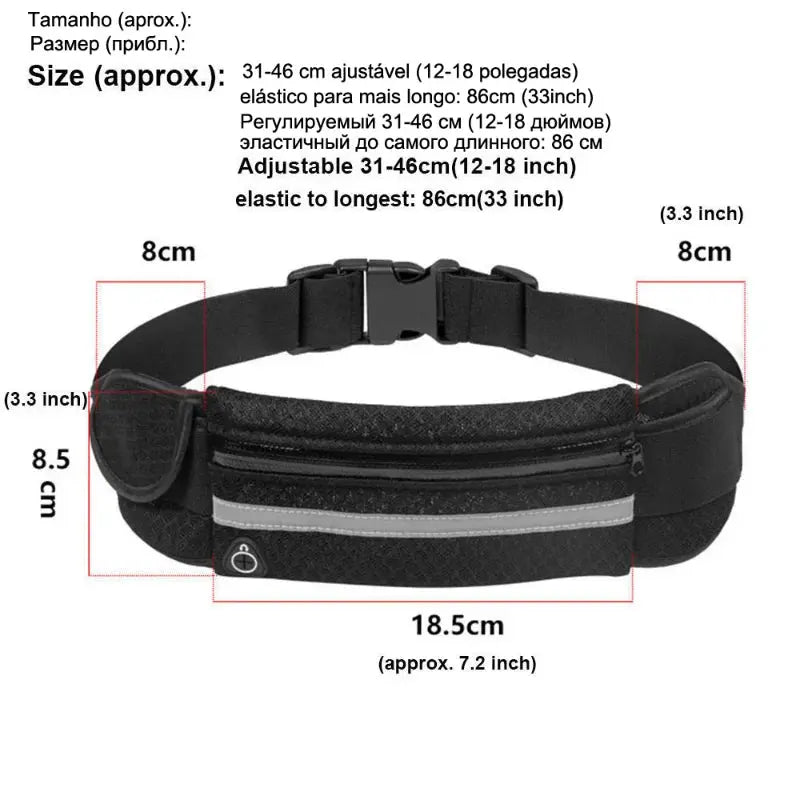 Hydration Running Belt with Multiple Pockets PRO GADGETS