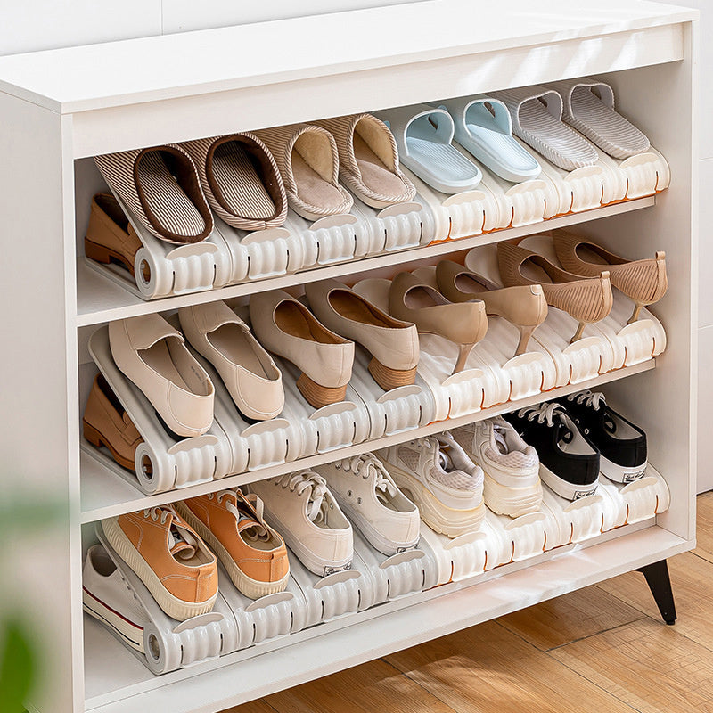 Adjustable Shoe Slots Organizer Rack