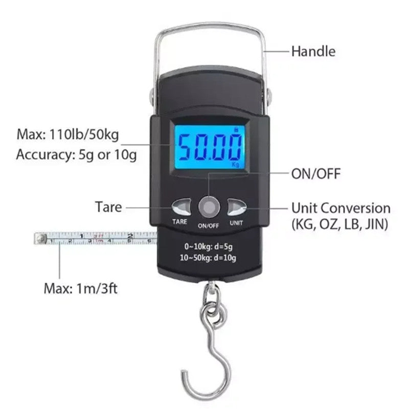 Portable LCD Electronic Scale (50kg)