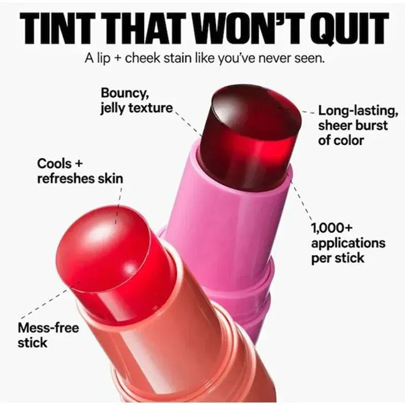 Water Jelly Lip Tint + Cheek Blush Stain (Pack of 4)