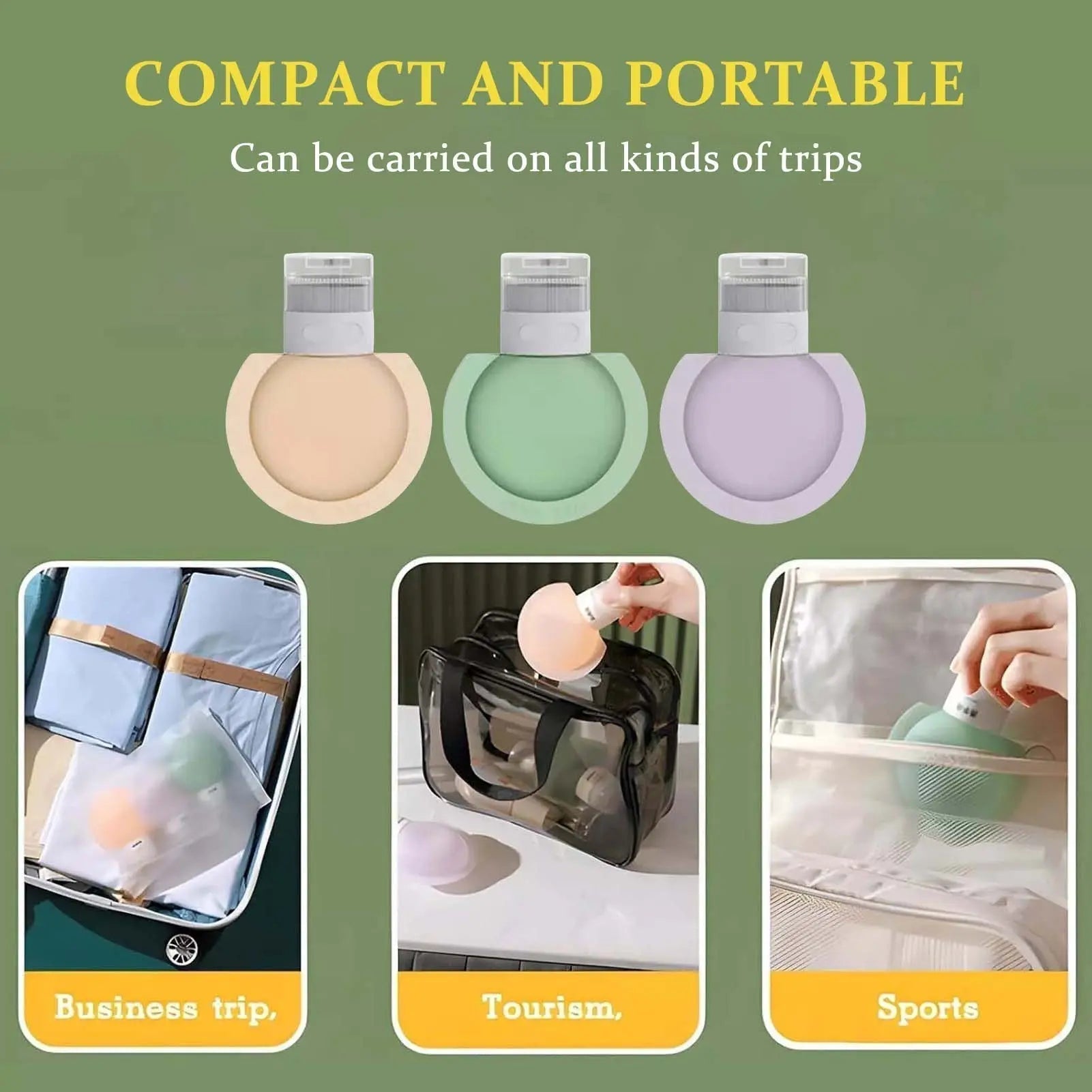 silicone travel dispenser bottles