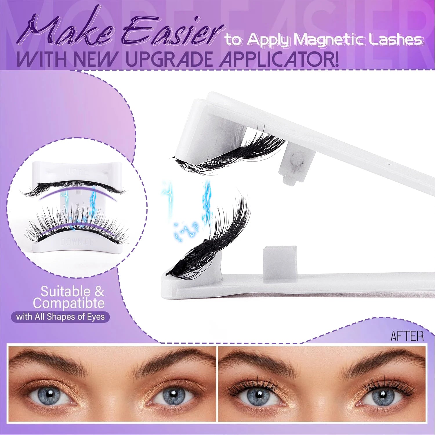 Hot Magnetic Eyelashes Set: Reusable