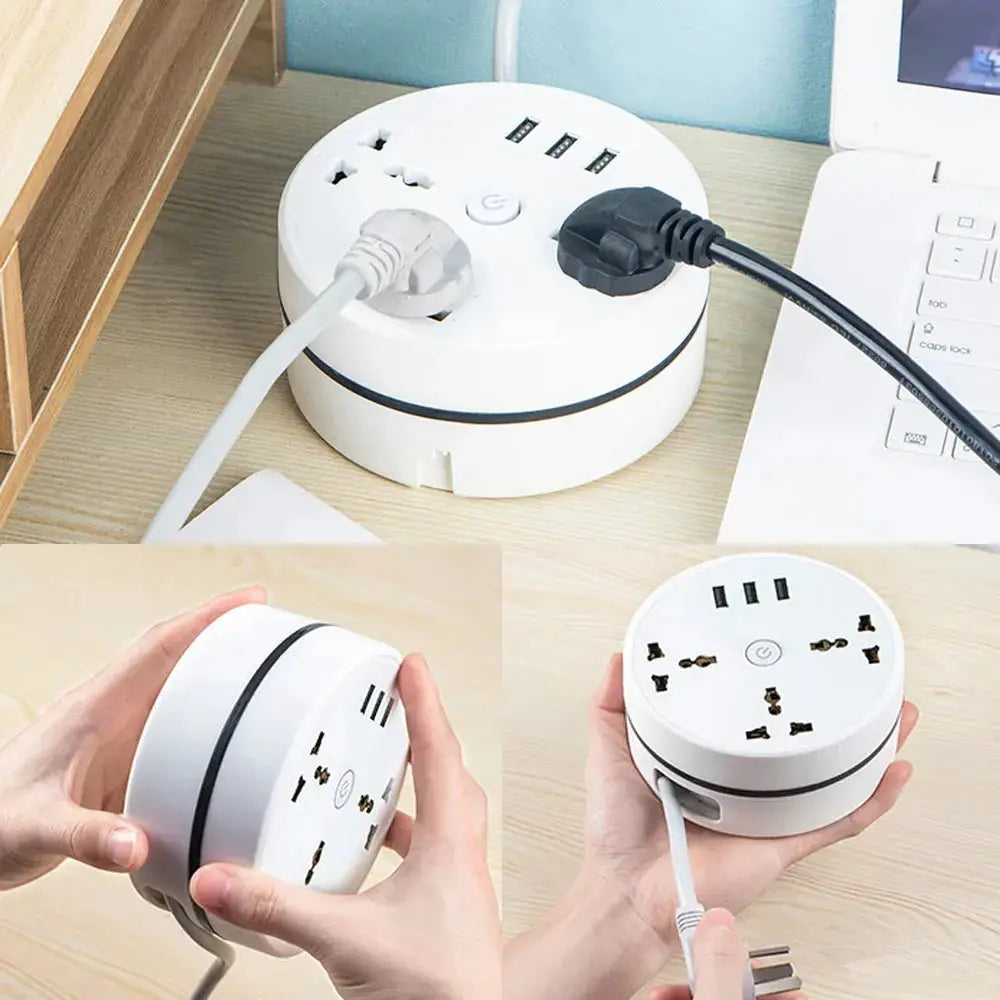 Multipurpose Electrical Extension Cord with USB Ports