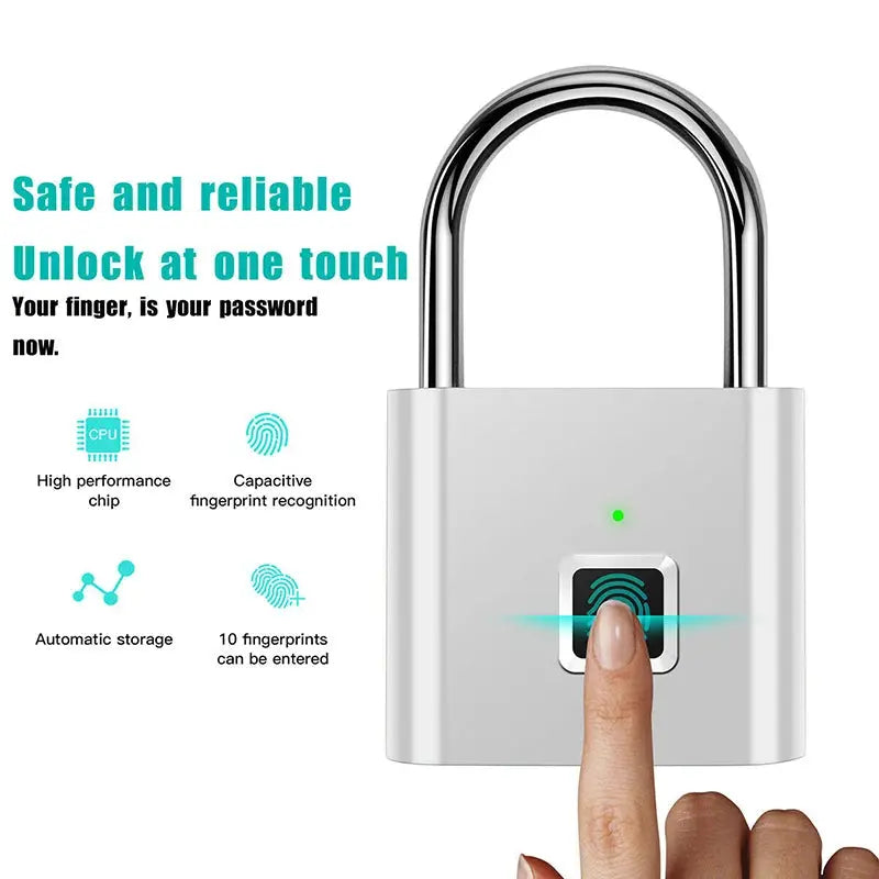 Fingerprint Security Locks - Smart Fingerprint Padlock for Enhanced Safety