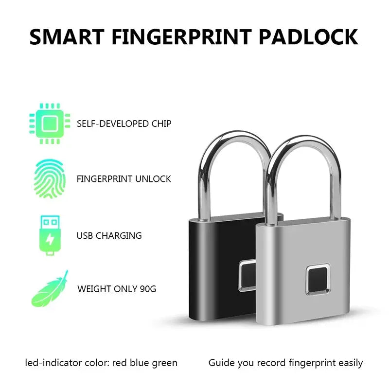 Fingerprint Security Locks - Smart Fingerprint Padlock for Enhanced Safety