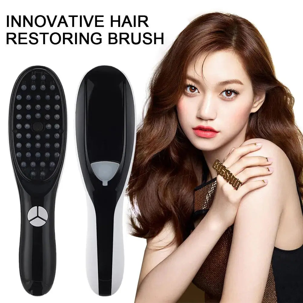 Electric Spray Massage Comb Hair Growth Vibration Head Massager Brush