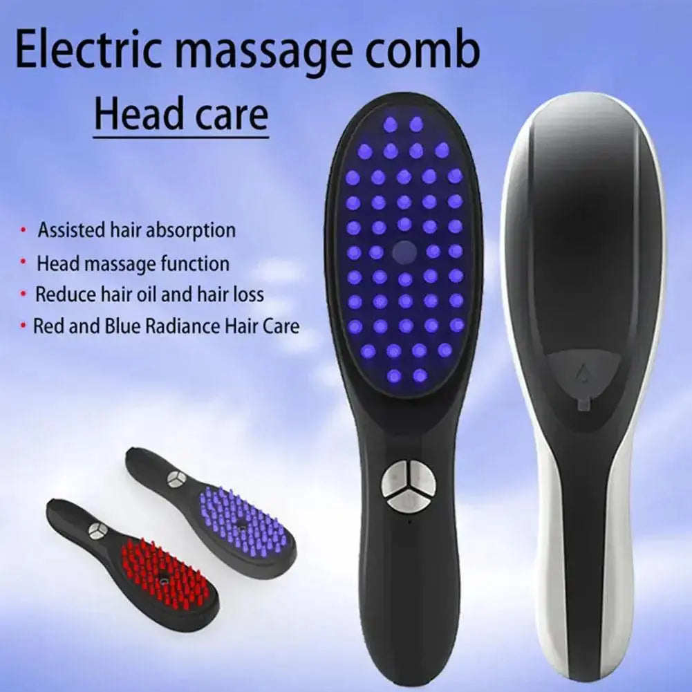 Electric Spray Massage Comb Hair Growth Vibration Head Massager Brush