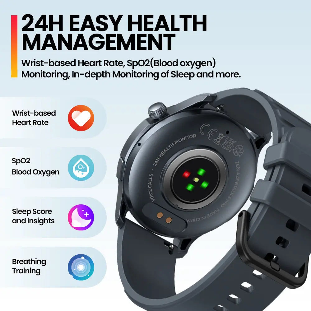 Zeblaze Btalk 3 Pro Smart Watch | Advanced Fitness & Communication Features PRO GADGETS