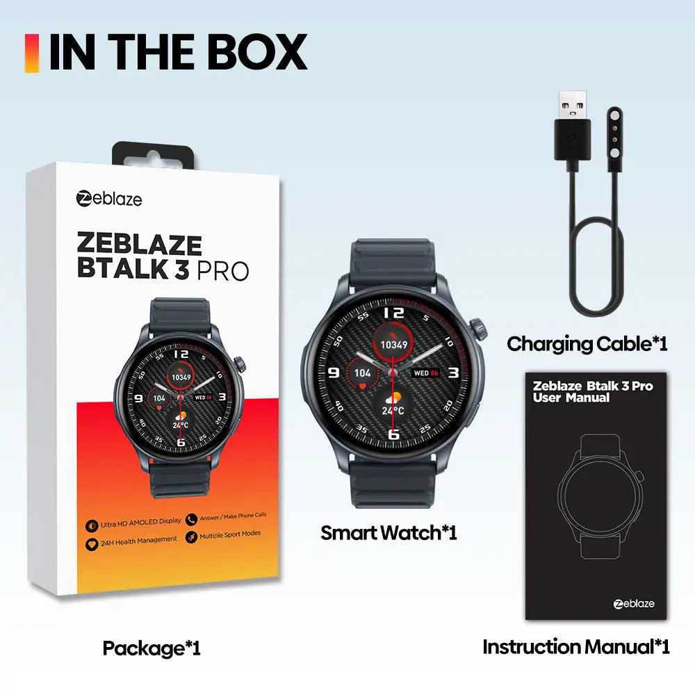 Zeblaze Btalk 3 Pro Smart Watch | Advanced Fitness & Communication Features PRO GADGETS