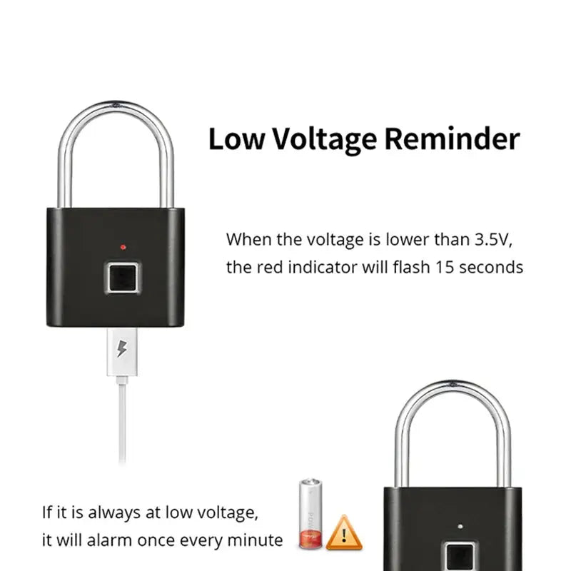 Fingerprint Security Locks - Smart Fingerprint Padlock for Enhanced Safety