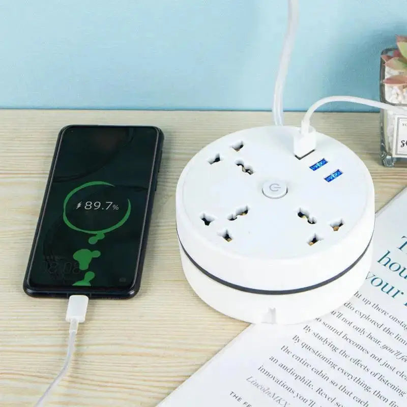 Multipurpose Electrical Extension Cord with USB Ports
